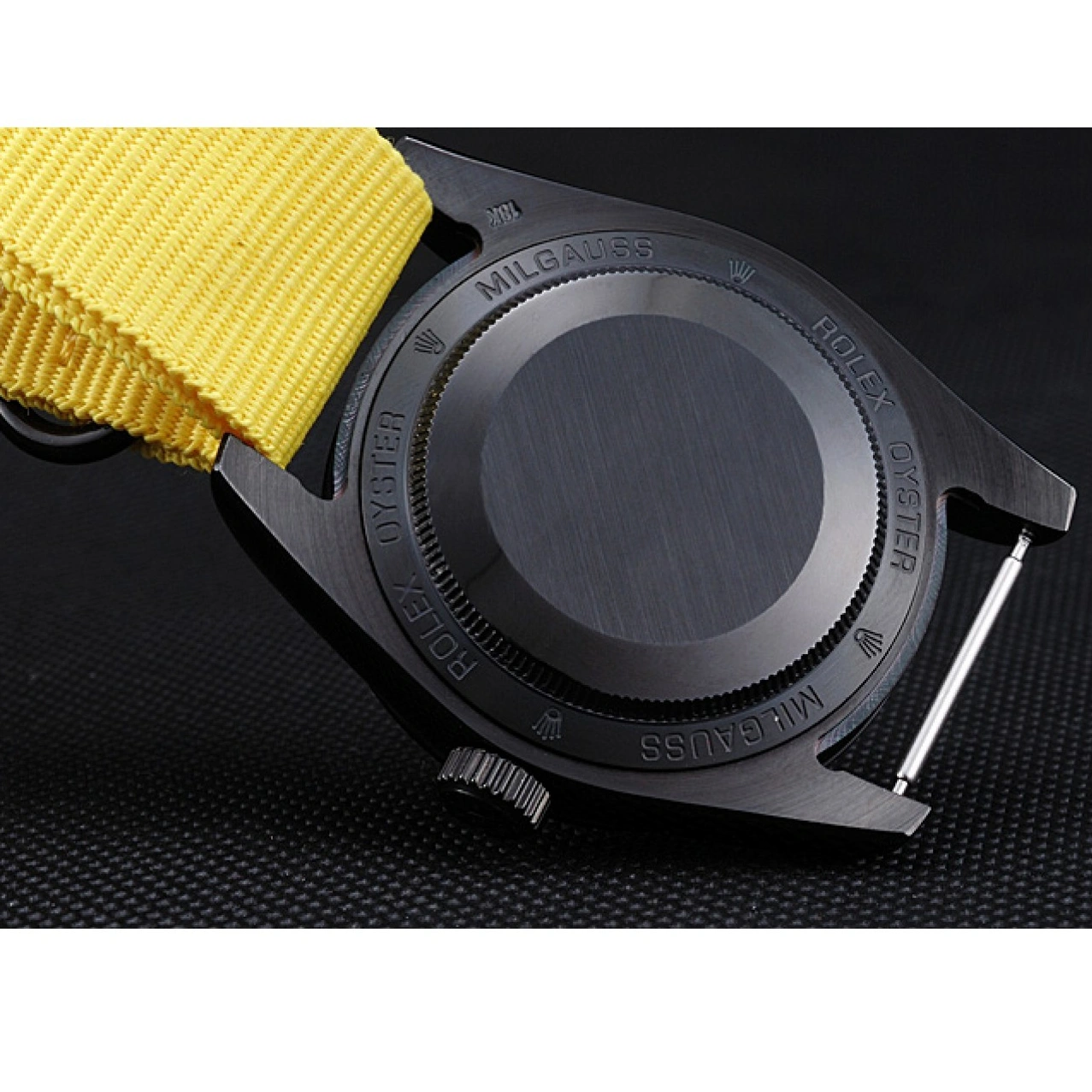 Best AAA Replica Sites Rolex Nylon Strap Yellow 621999 Milgauss Bamford 1027